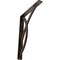 Ekena Millwork Miller Wrought Iron Bracket, (Single center brace), Antiqued Bronze 1 1/2"W x 10"D x 12"H BKTM01X10X12SMIABZ - alternate 1